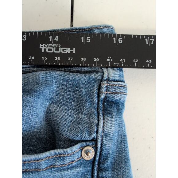 American Eagle Jeans Women Size 14* (32x30) Super Hi-Rise Flare Medium Wash - Picture 7 of 10